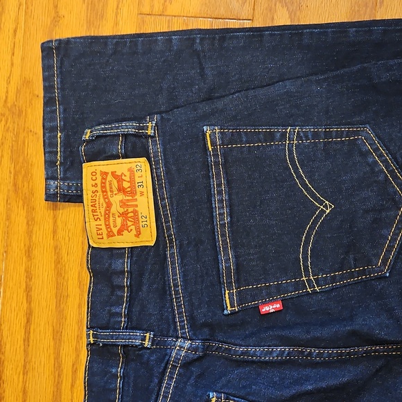 Levi's 512 Mens Dark Blue Skinny Jeans for Men - Picture 5 of 8